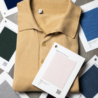 Italian Knit Polo in Navy OMJ Clothing