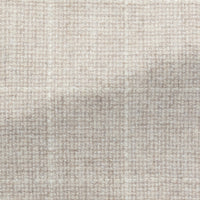 Sport Coat - Sand Wool-Cashmere Basketweave with Tonal Windowpane 9053 OMJ Clothing