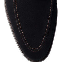 Crockett & Jones Teign Navy Suede Loafer OMJ Clothing