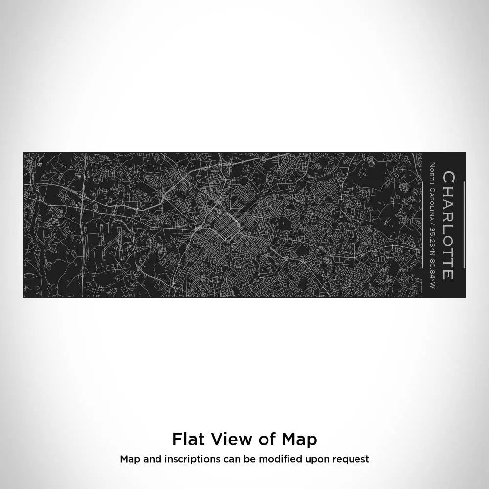 Charlotte NC Map Insulated Cup in Matte Black JACE.design