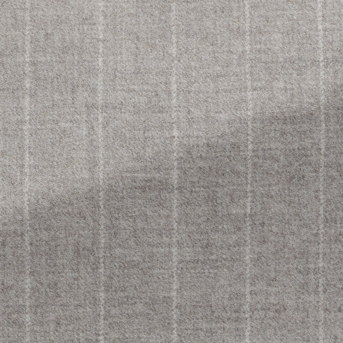 Suit - Loro Piana Taupe Wool-Cashmere with Chalk Stripe 5919 OMJ Clothing