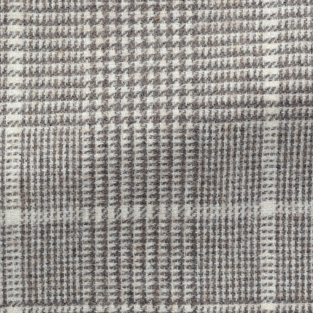 Suit - Taupe Alpaca Wool Blend w/ White Windowpane 5920 OMJ Clothing