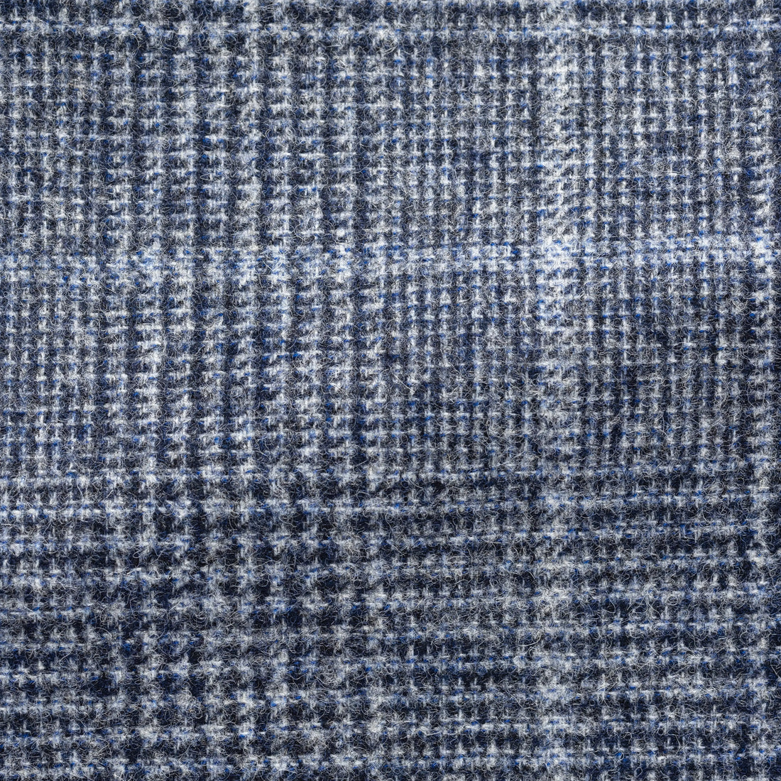Suit - Navy Blue Alpaca Wool Blend Glencheck with Light Windowpane 5953 OMJ Clothing