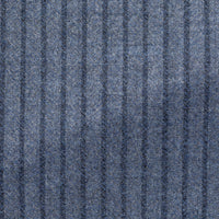 Suit - Denim Blue Natural Bi-Stretch s130 Wool Flannel with Dark Blue Stripe 5954 OMJ Clothing