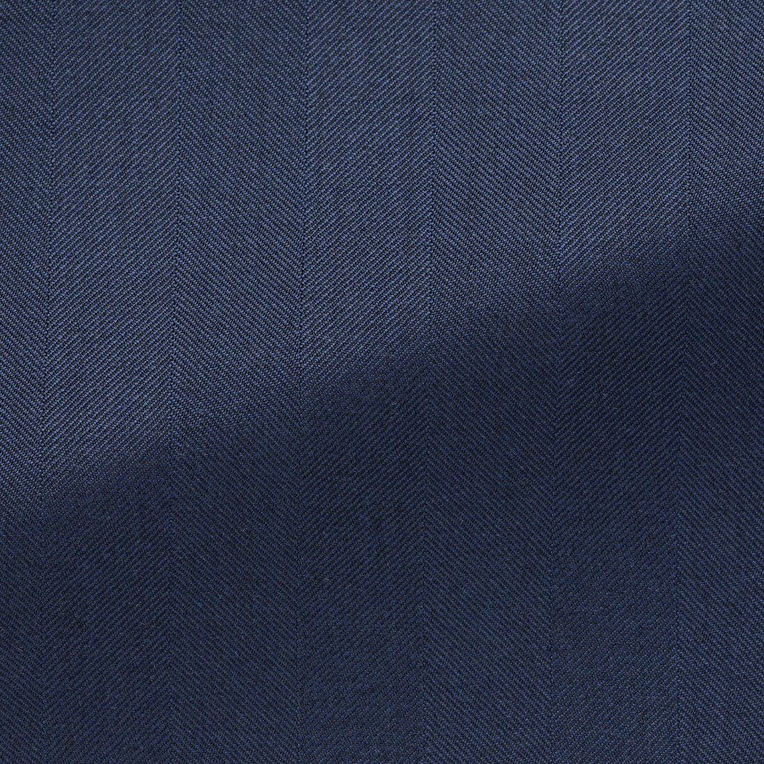 Suit - Dark Blue Natural Bi-Stretch s130 Wool Solaro Herringbone 5958 OMJ Clothing