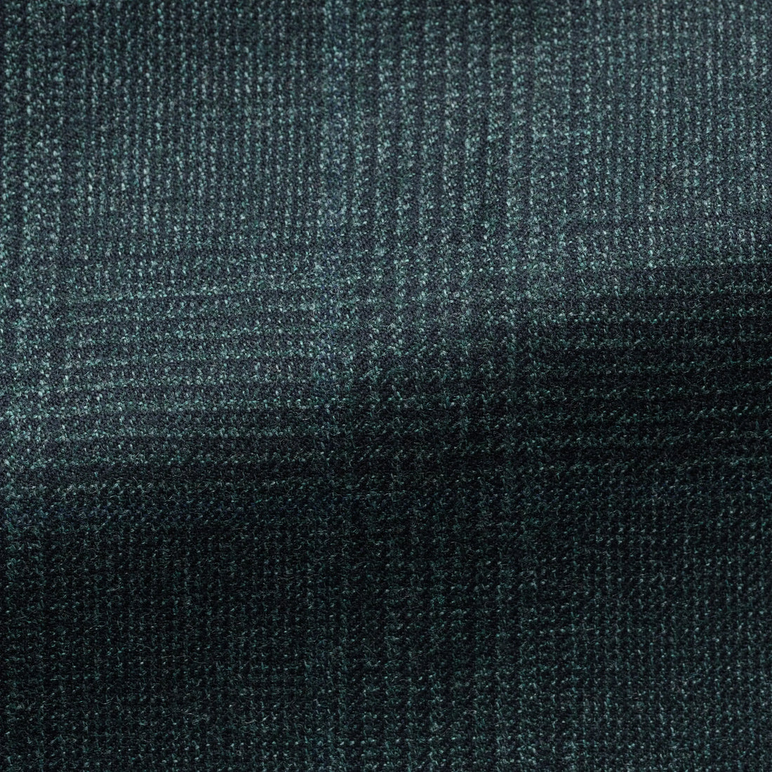 Suit - Loro Piana Bottle Green Natural Stretch s120 Wool with Blue Glencheck 5963 OMJ Clothing