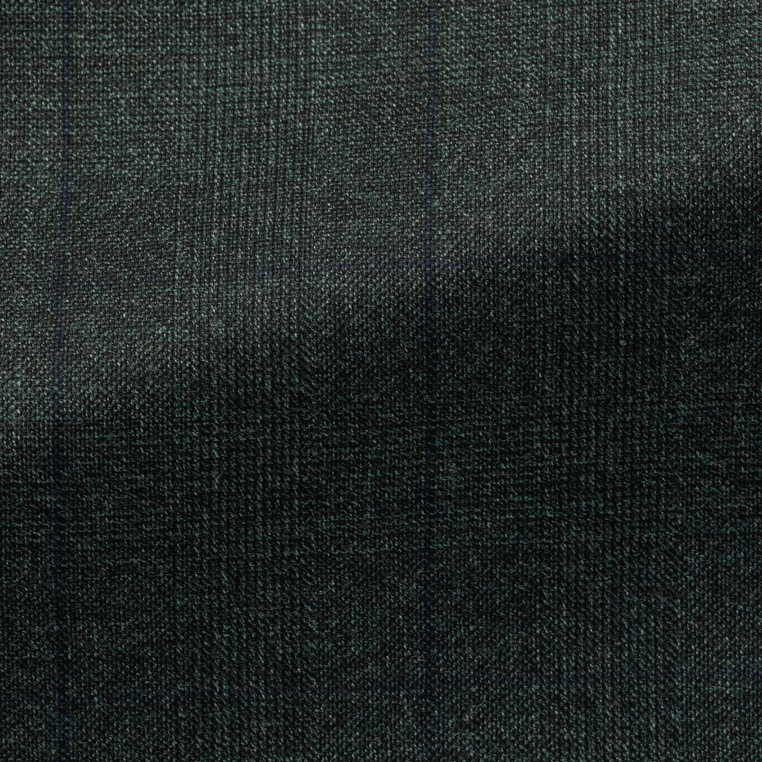 Suit - Loro Piana Dark Green s130 Wool with Subtle Glencheck and Windowpane 5965 OMJ Clothing