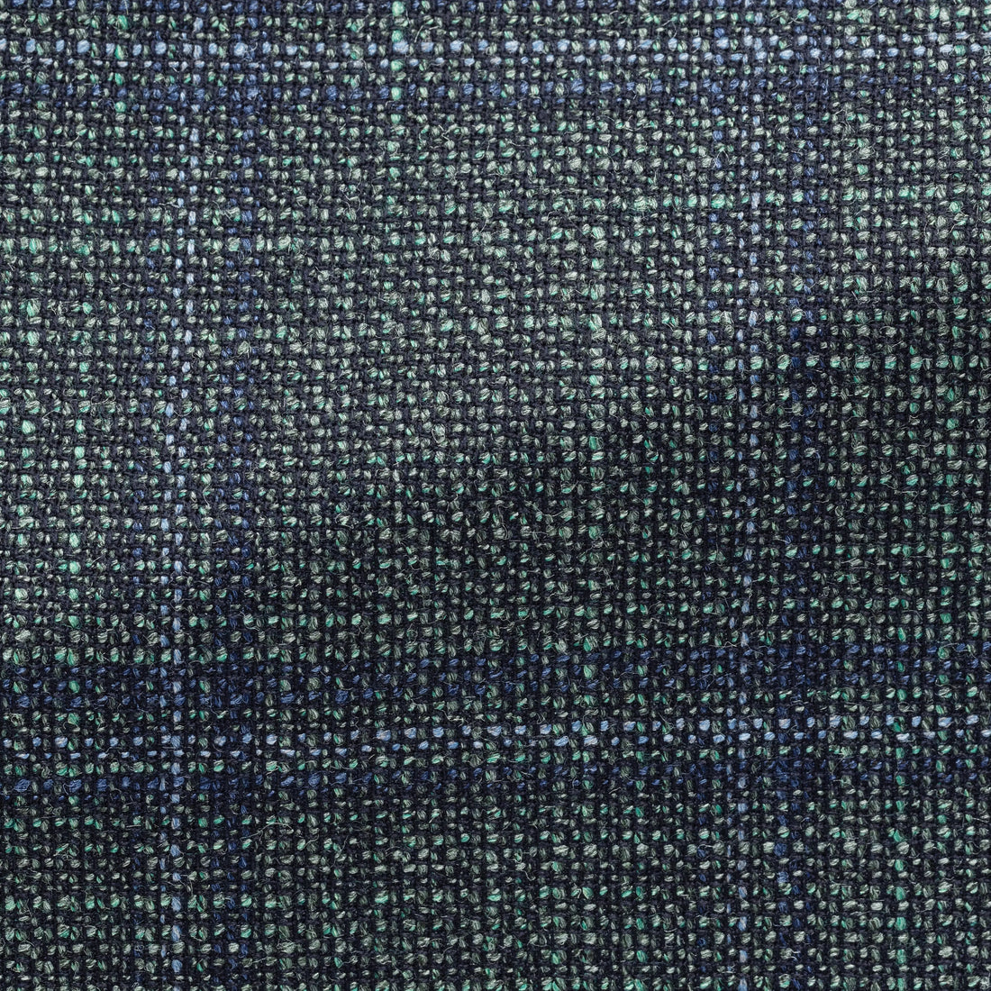 Sport Coat - Loro Piana Sage Green Wool-Silk Basketweave with Blue Check 9073 OMJ Clothing