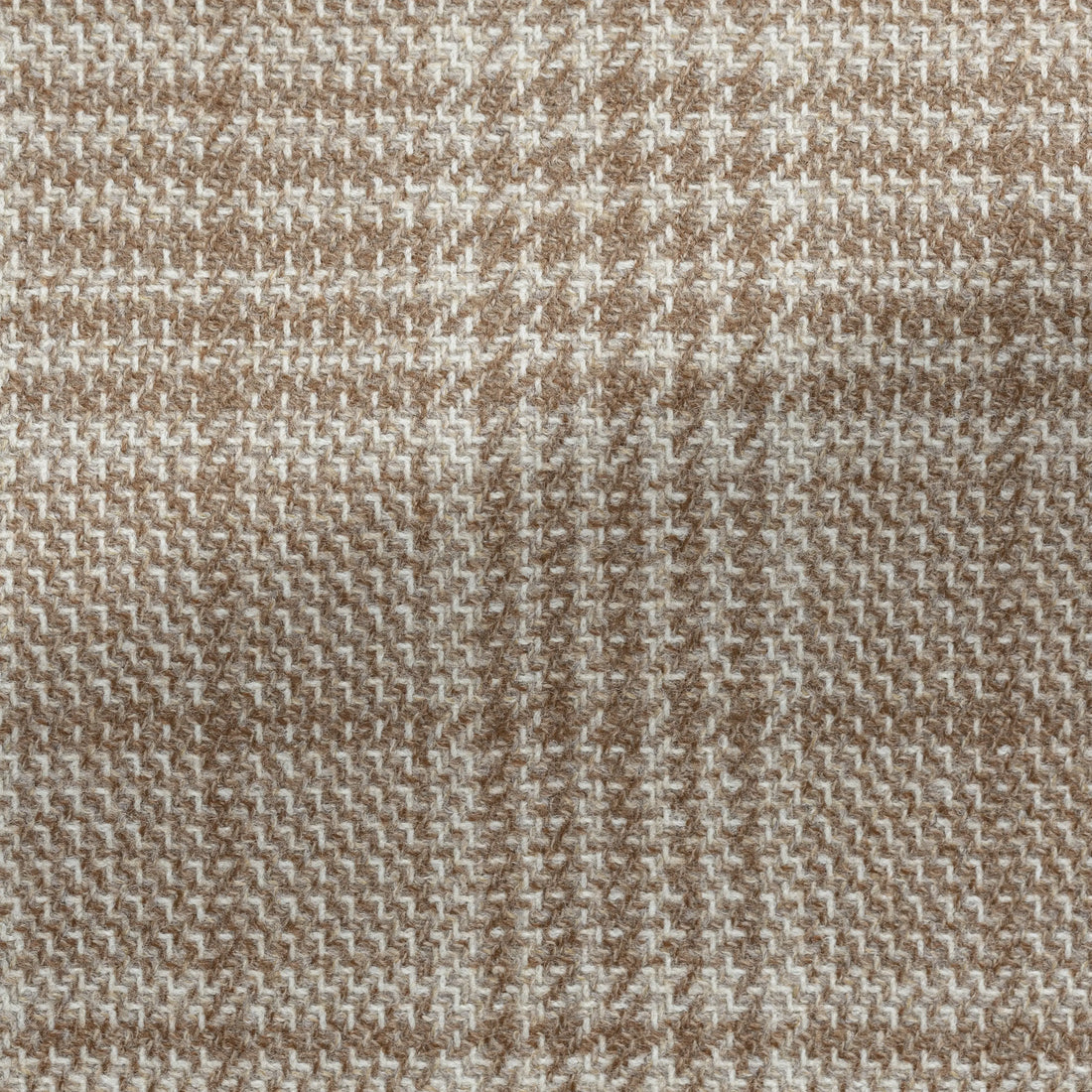 Sport Coat - Loro Piana Camel-Ivory Wool-Silk Glencheck 9085 OMJ Clothing