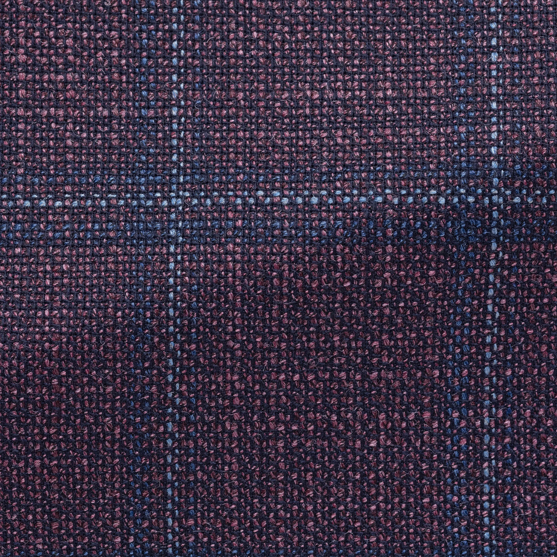Sport Coat - Loro Piana Mauve Wool-Silk Glen Basket weave with Mixed Blue Check 9095 OMJ Clothing