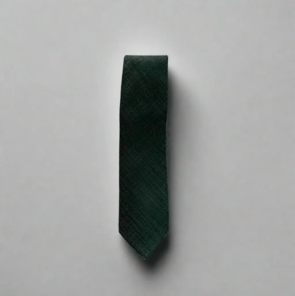 Green Bamboo Textured Tie OMJ Clothing