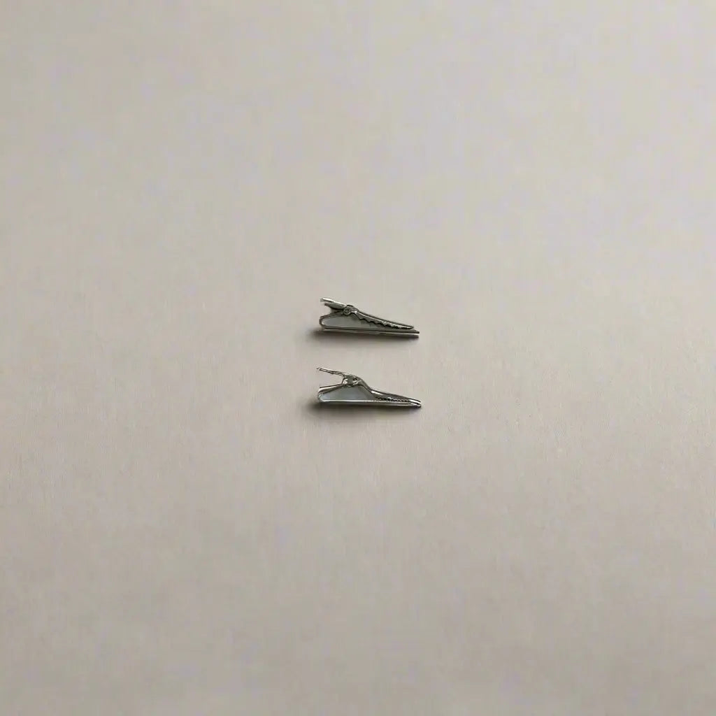 Vintage Silver Tie Clips OMJ Clothing