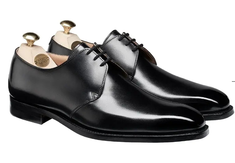 Crockett & Jones Highbury Black Derby Shoe OMJ Clothing