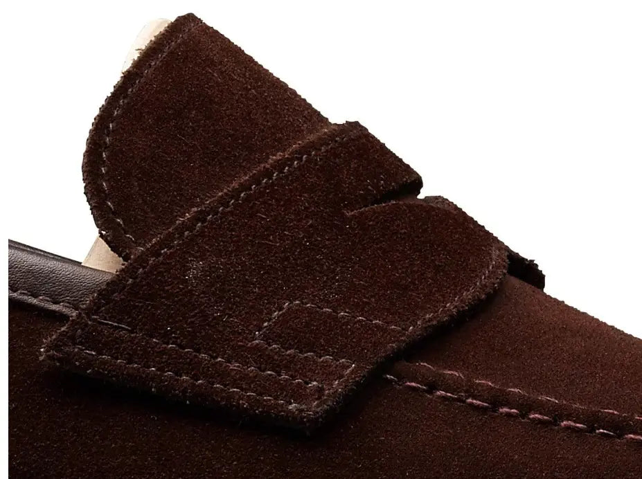 Crockett & Jones Teign Brown Suede Loafer OMJ Clothing