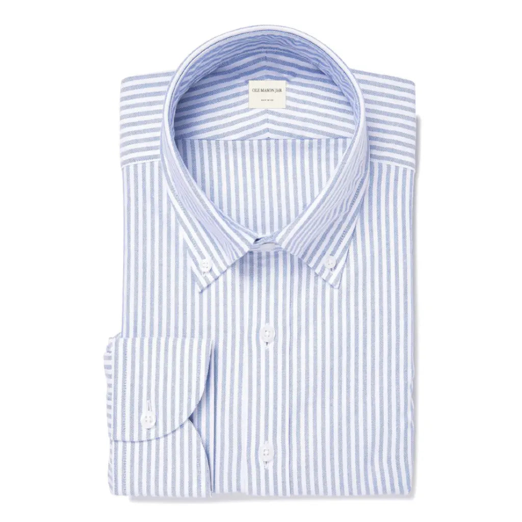 Blue Stripe Oxford OMJ Clothing