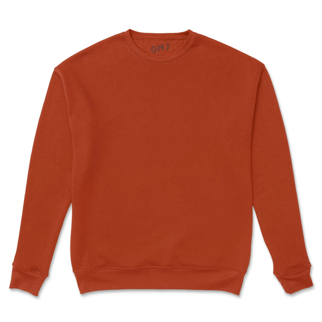 Burnt Orange Crewneck Sweatshirt OMJ Clothing