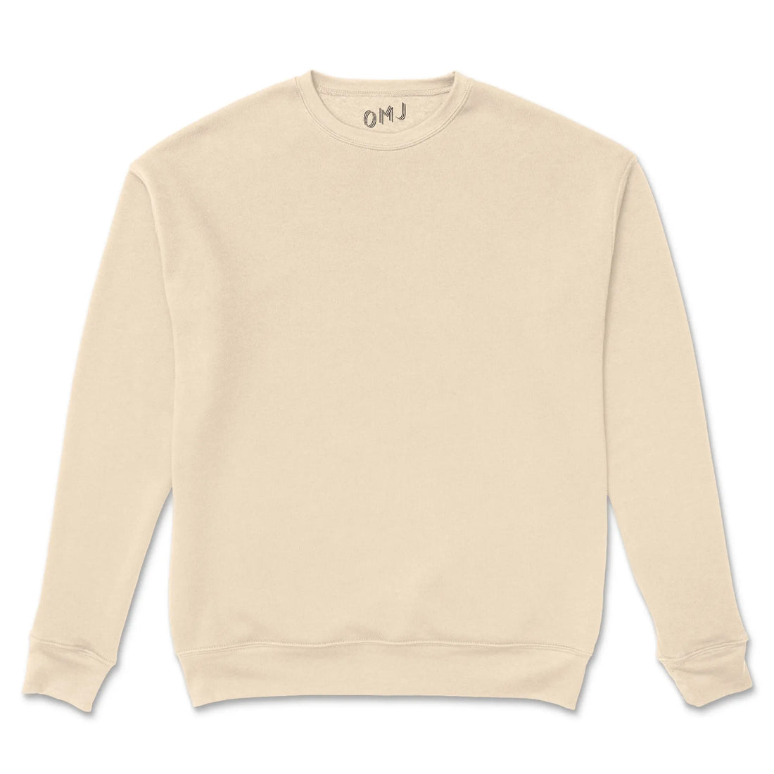 Cream Crewneck Sweatshirt OMJ Clothing