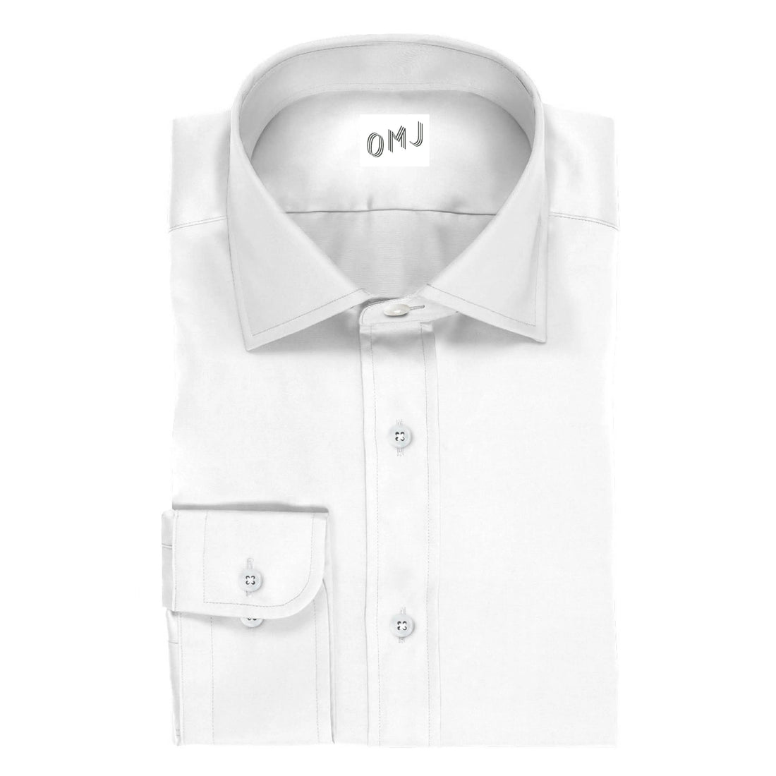 Solid White OMJ Clothing