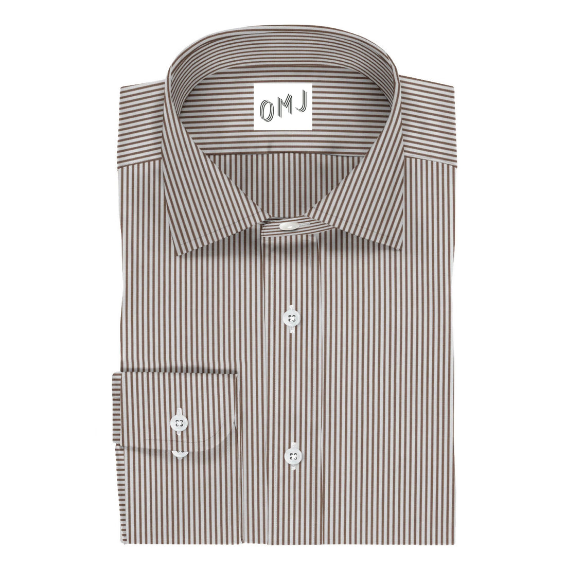Tan Thin Stripe OMJ Clothing